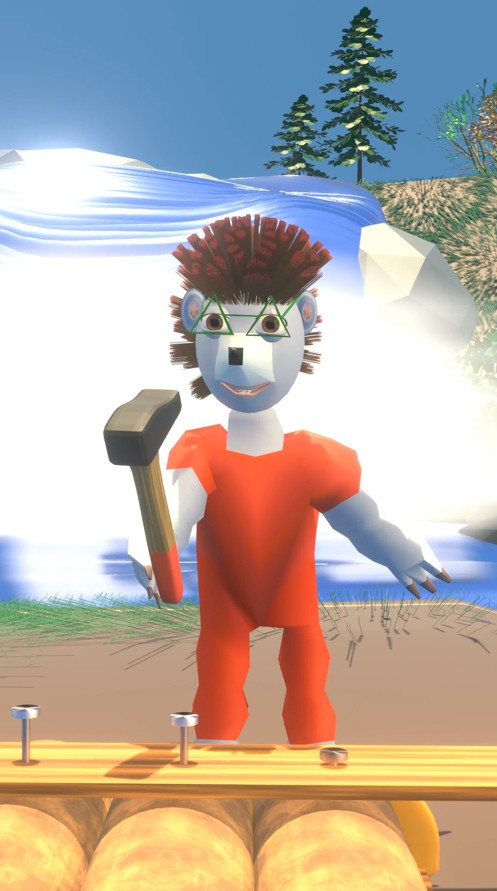 Les Pikschuns construisent un radeau