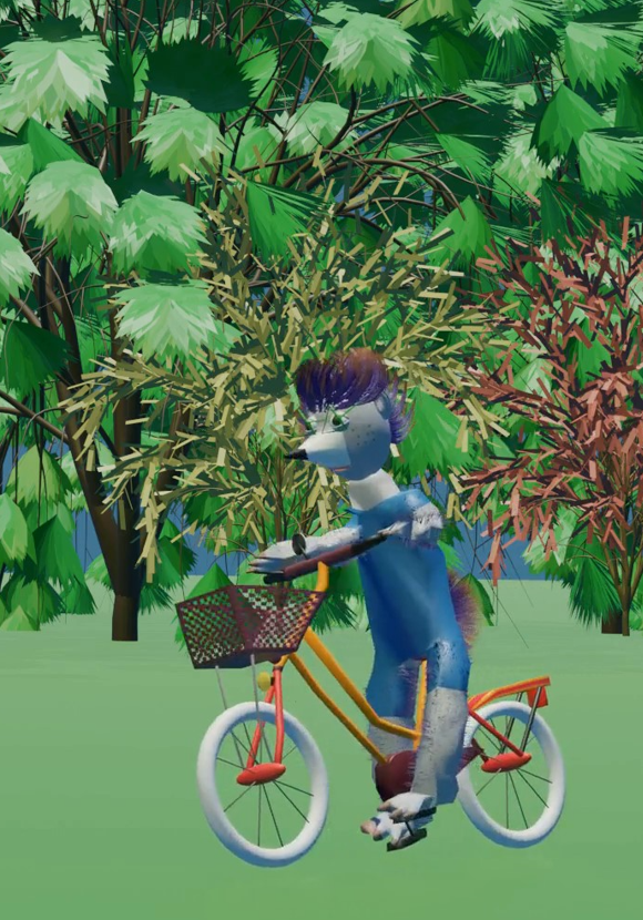 Usuri Pikschuns sur son vélo - Générique