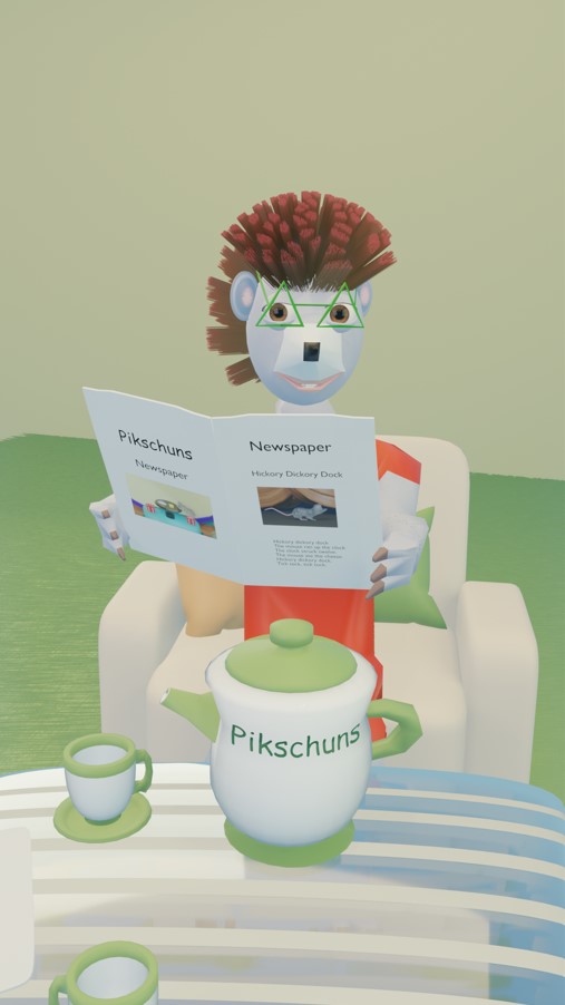 Lecture du journal comptine Hickory Dickory Dock - Pikschuns